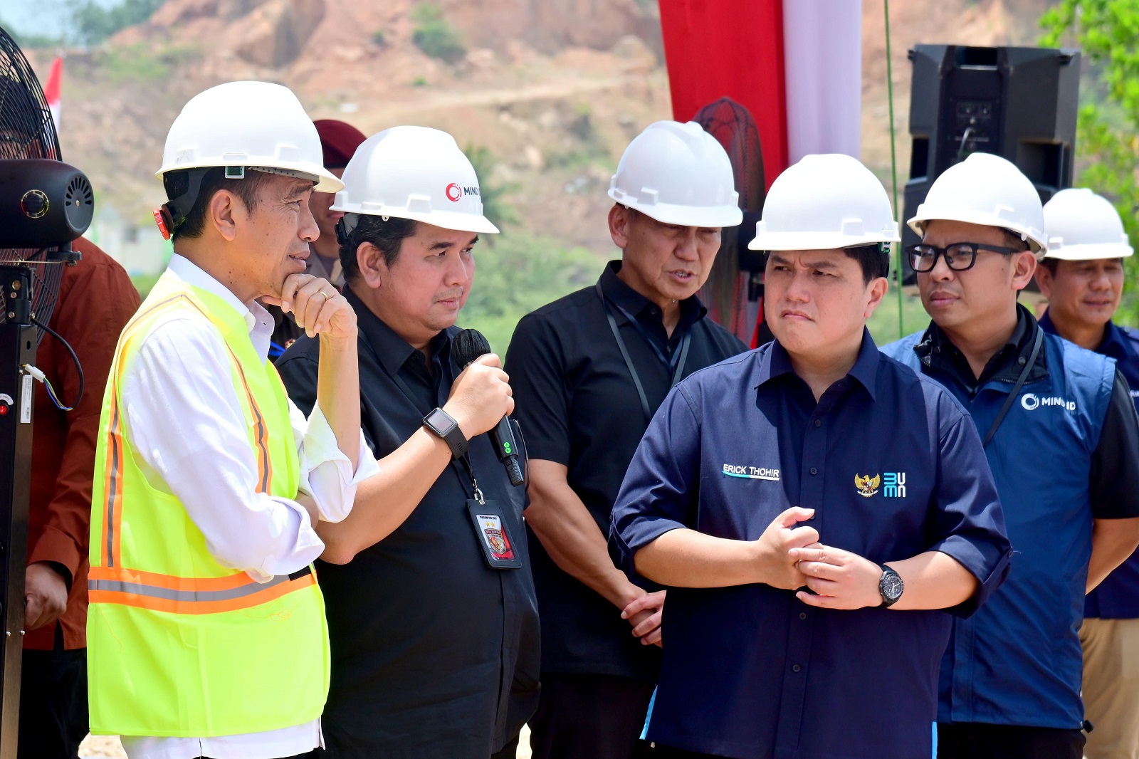 Bukti Komitmen Hilirisasi Bauksit - Aluminium, Presiden Joko Widodo Kunjungi Proyek SGAR