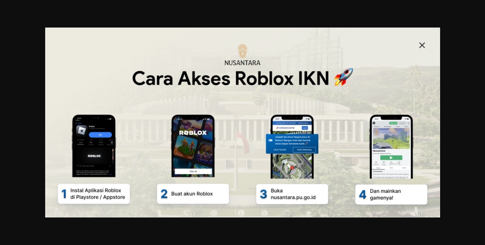 Link Akses Game Roblox IKN: Bisa Dimainkan di Android, iOS dan Komputer PC