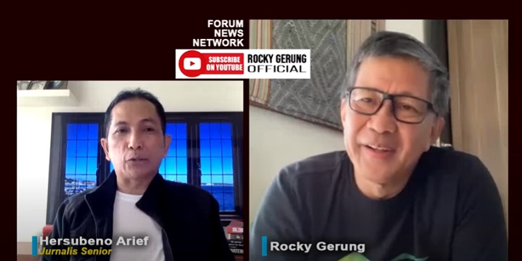 Rocky Gerung Sentil Jokowi Larang Menteri Bicara Tunda Pemilu: Memang Dia Sudah Sadar, Tapi Boong!  