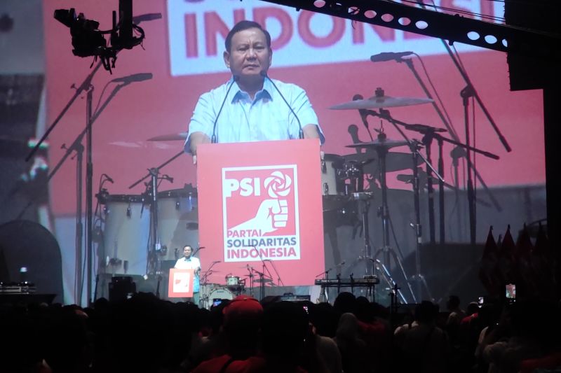 PSI Dukung Prabowo-Gibran di Injury Time, Prabowo: Ada Musiknya Enggak?