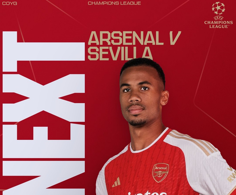 Link Live Streaming Liga Champions 2023/2024: Arsenal vs Sevilla
