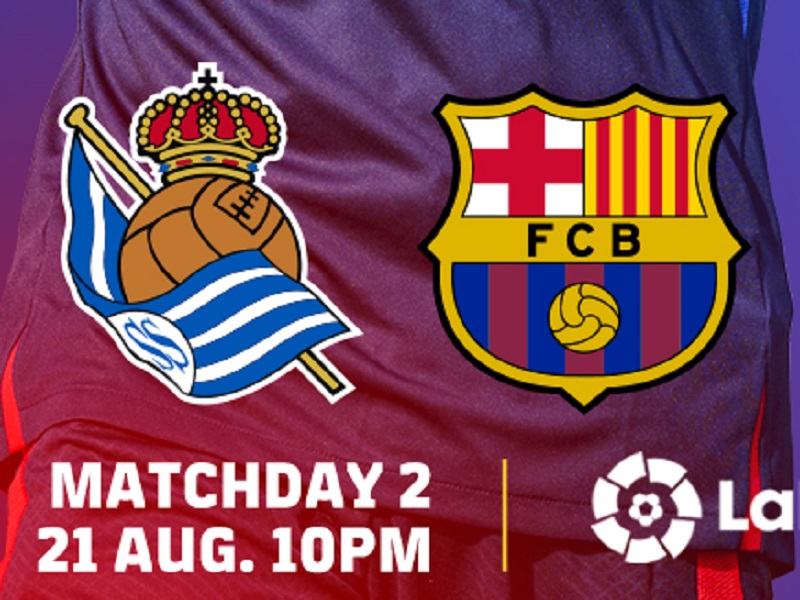 Link Live Streaming LaLiga Spanyol 2022/2023: Real Sociedad vs Barcelona
