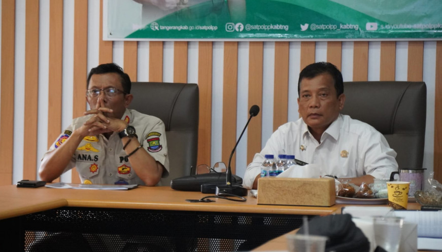 Kasatpol PP Kabupaten Tangerang Instruksikan Jajarannya Lebih Tegas ke Pelanggar Perda