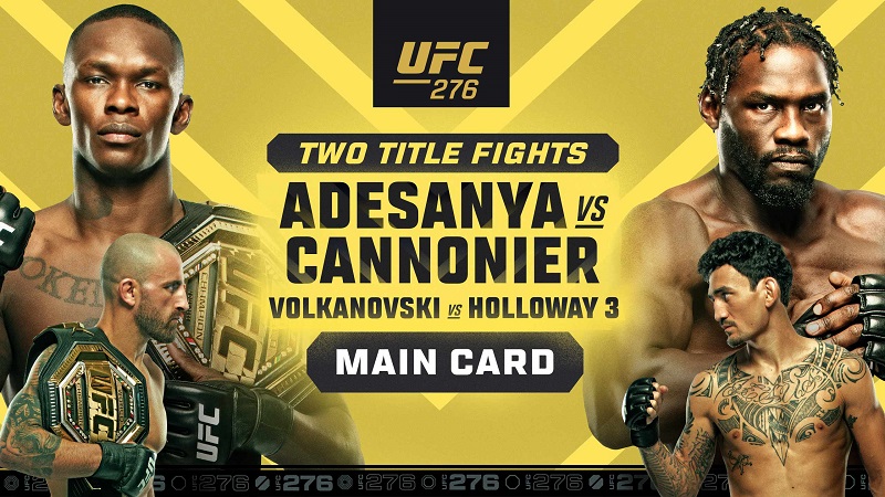 Link Live Streaming UFC 276: Adesanya vs Cannonier Hingga Volkanovski vs Holloway Jilid 3