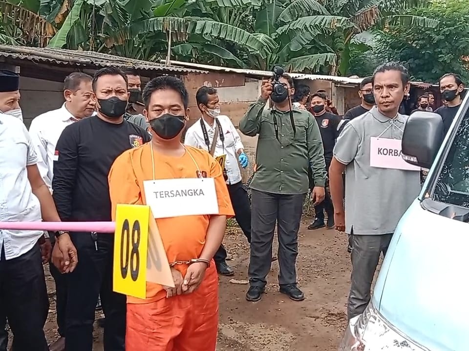 Reka Adegan Sopir Bunuh Sopir di Tangerang, Aksi Bermula saat Keduanya Bertemu di Taman Prestasi
