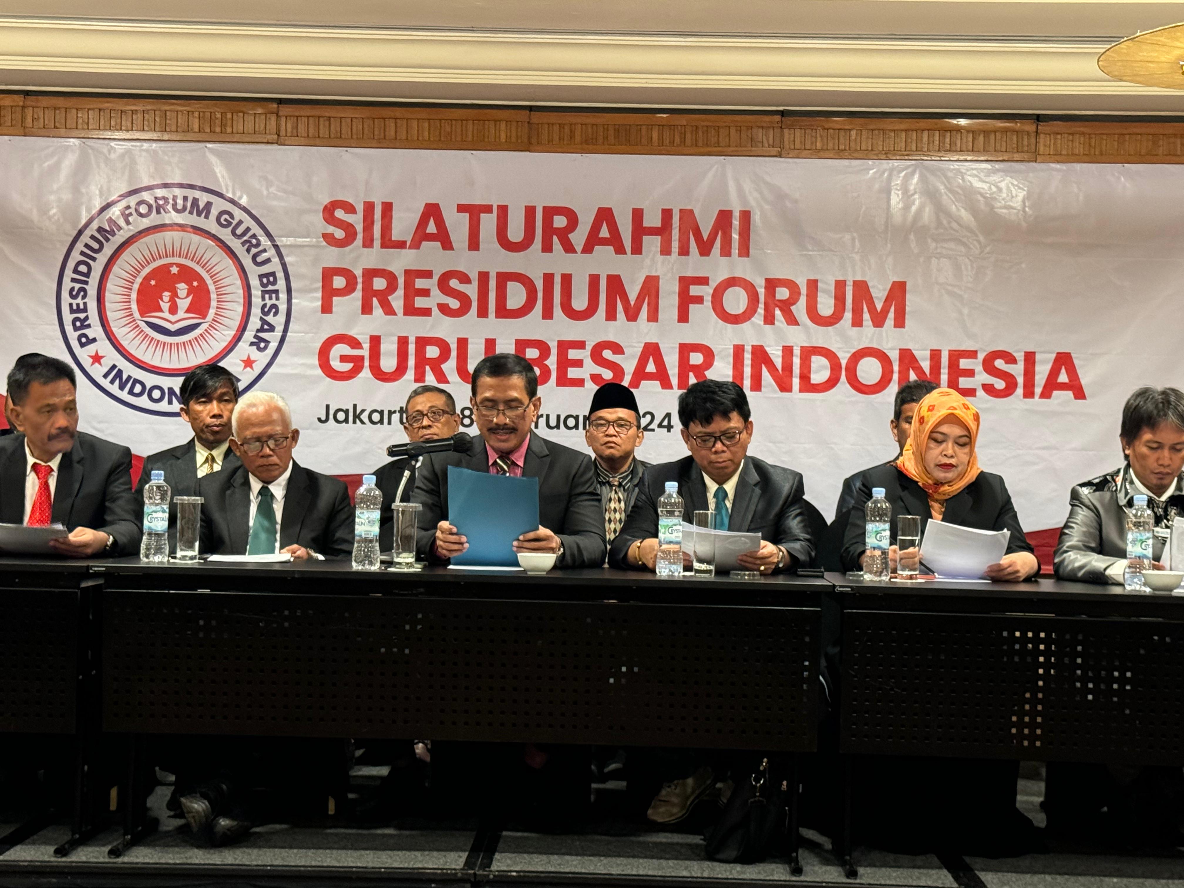 Forum Guru Besar Indonesia Himbau Civitas Akademika Hindari Pernyataan yang Menggiring Opini Politik Elektoral