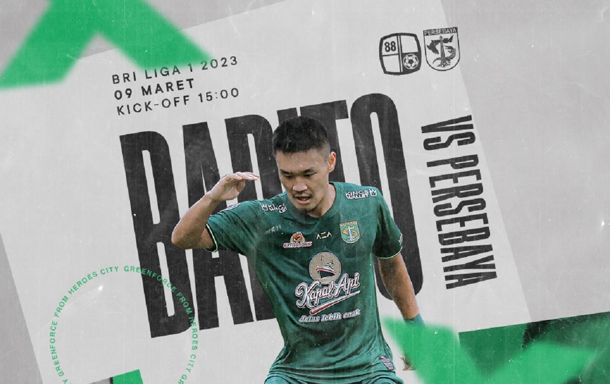 Link Live Streaming BRI Liga 1 2022/2023: Barito Putera vs Persebaya Surabaya