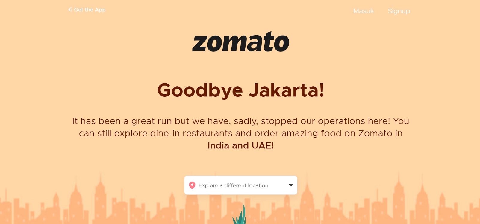 Zomato Indonesia Tutup Layanan: Goodbye Jakarta!
