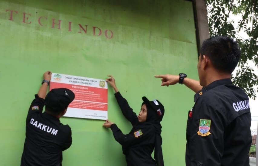 DLH Kabupaten Bekasi Tutup 5 Perusahaan, Ternyata Ini Penyebabnya