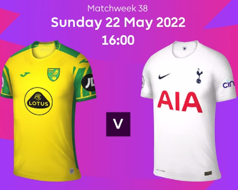 Link Live Streaming Liga Inggris: Norwich City vs Tottenham Hotspur