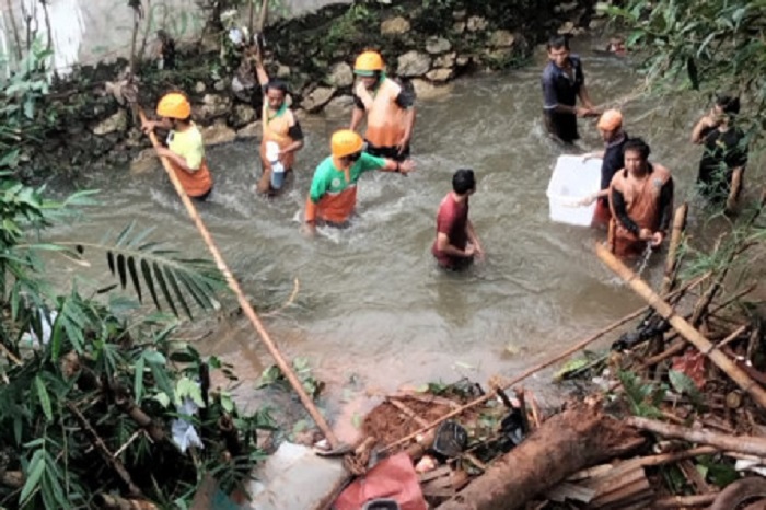 Tebing Kali Cipinang Kawasan Cibubur Jakarta Timur Longsor, Kondisinya Masih Alami