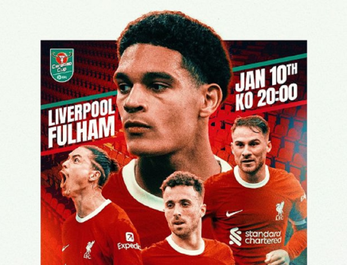Link Live Streaming Carabao Cup 2023-2024: Liverpool vs Fulham