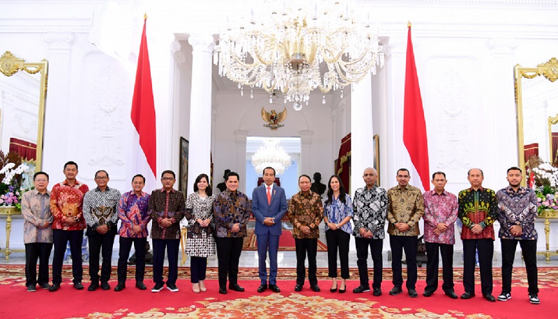 Temui Jokowi, Erick Thohir Bantah Adanya Isu Pemerintah Intervensi PSSI 