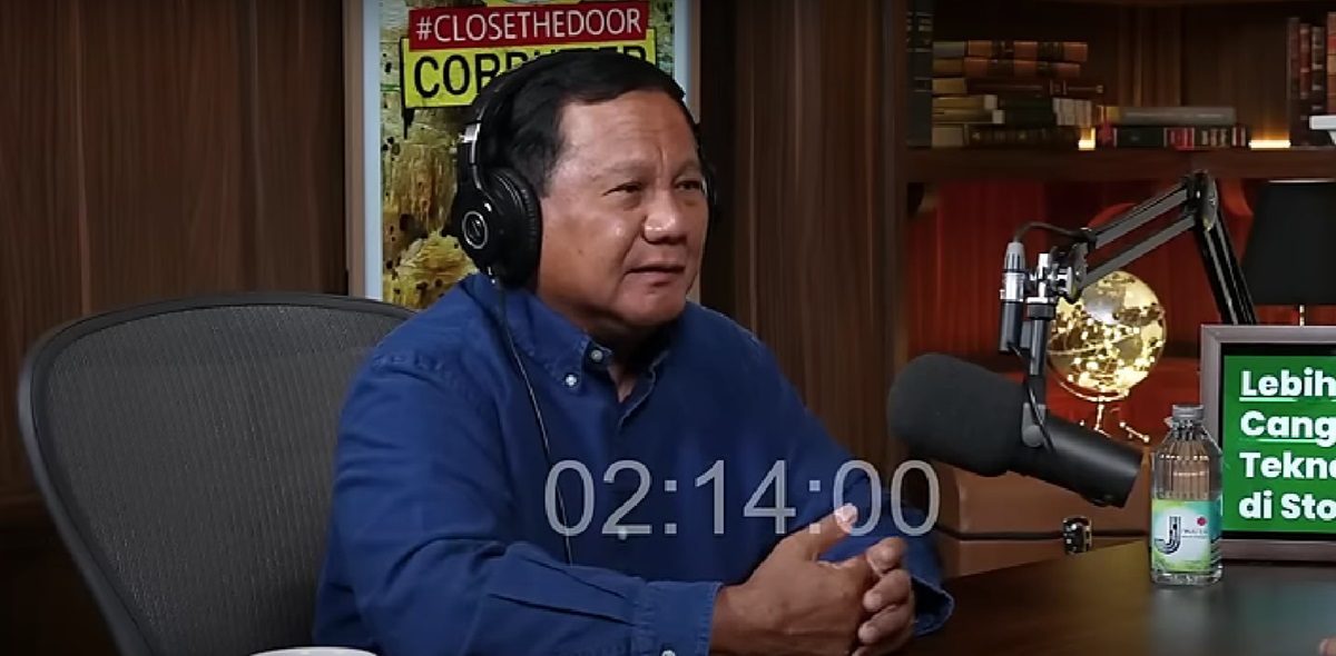 Prabowo di Podcast Deddy Corbuzier: Indonesia Bisa Mandiri dan Ramah Lingkungan