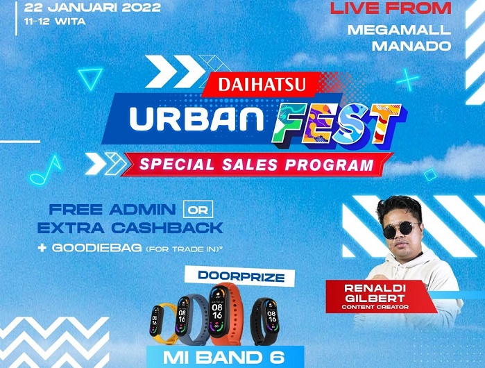 Daihatsu Urban Fest 2022, Ajang Seru-Seruan Milenial Hadir di Manado