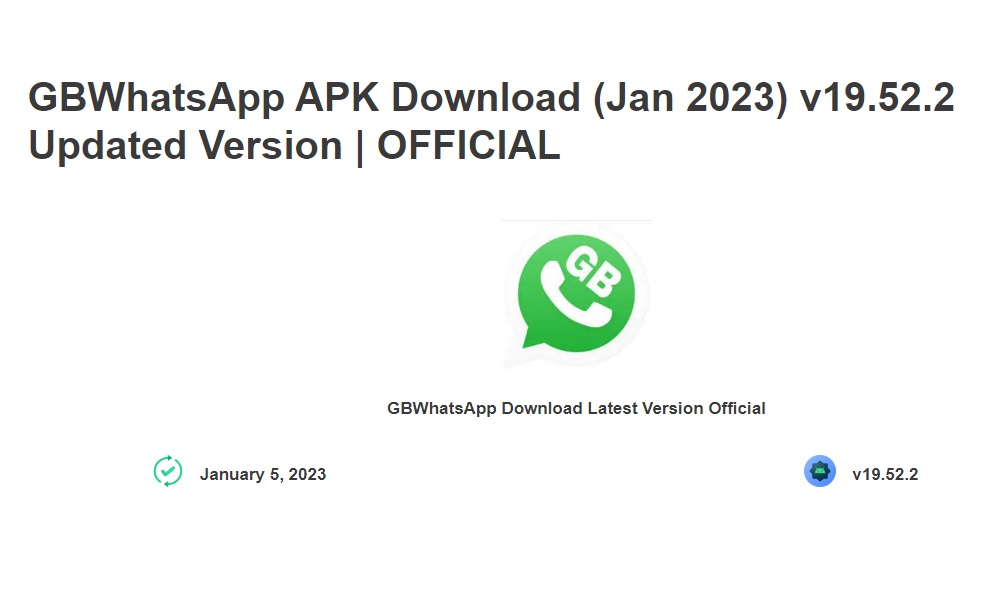 Terupade GB WhatsApp APK v19.52.2 Official Edisi Januari 2023, Link Download Anti Banned Ada di Sini 