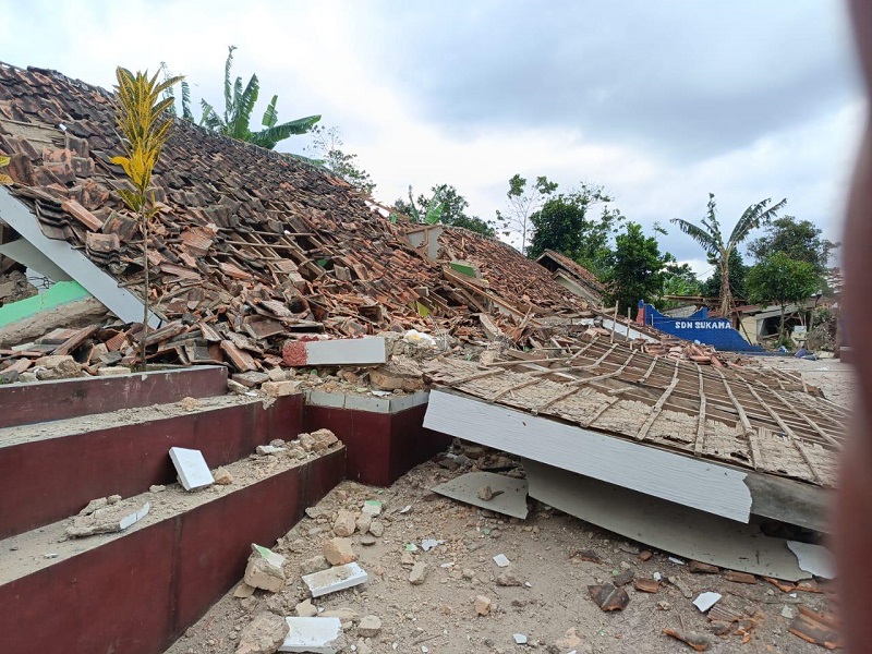 Gempa Cianjur 5,6 Magnitudo, 2 Warga Meninggal Dunia 4 Orang Luka-luka