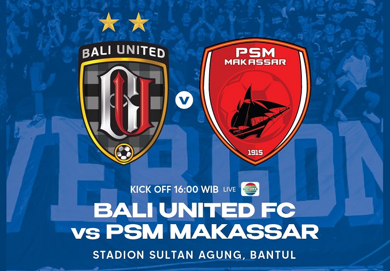 Link Live Streaming BRI Liga 1 2022/2023: Bali United vs PSM Makassar