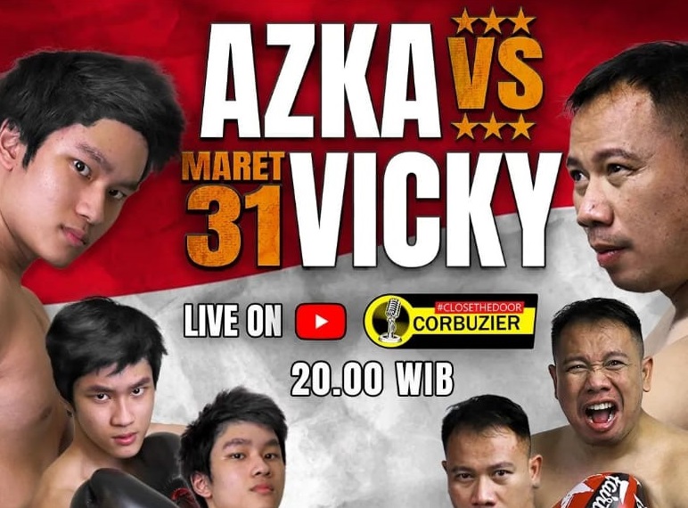 Azka Corbuzier vs Vicky 'Gladiator' Prasetyo, Siap Adu Jotos di Ring Tinju Hari Ini