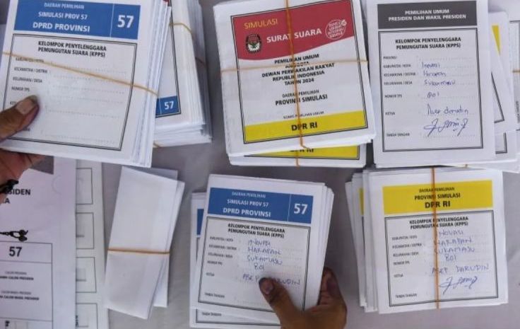 KPU Temukan Ratusan Surat Suara DPR RI dan DPRD DKI Jakarta Rusak