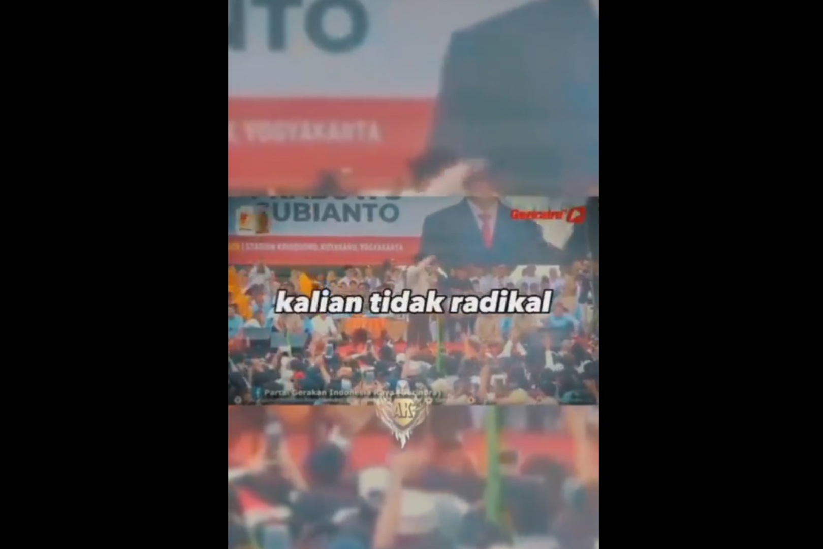 Beredar Video Prabowo Subianto: Terima Kasih FPI, 212, GNPF, Kalian Bukan Radikal!