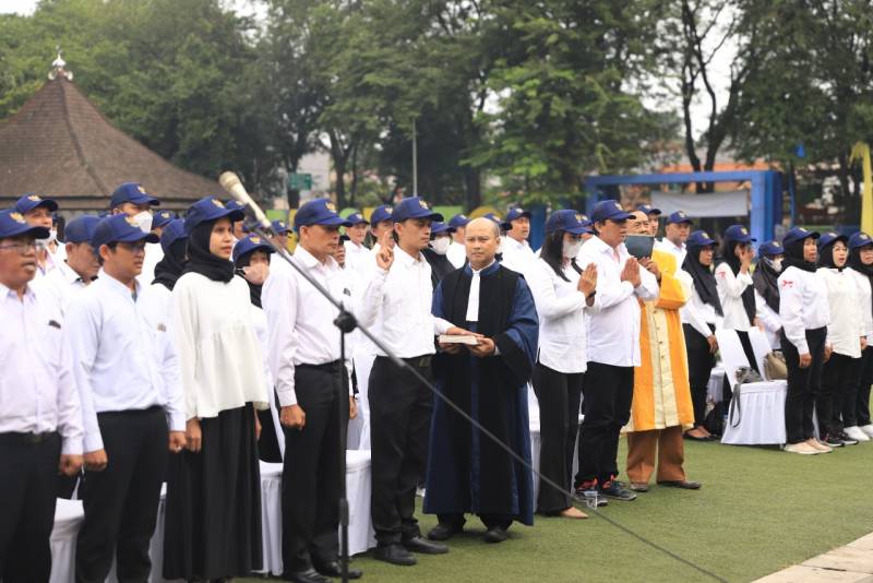  KPU Lantik 312 Anggota PPS Kota Tangerang, Ini Tugas yang Wajib Dilakukan Jelang Pemilu 2024