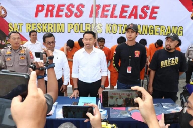 Delapan Pelaku Curanmor yang Bikin Resah Warga Tangerang Dibekuk Polisi