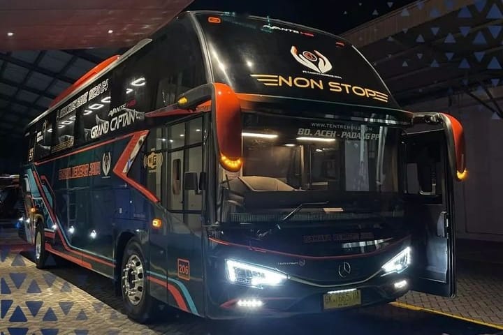 Trayek Baru Aceh - Padang, PO Cahaya Kembar Jaya Hadirkan Bus Baru Mercedes Benz OH 1626