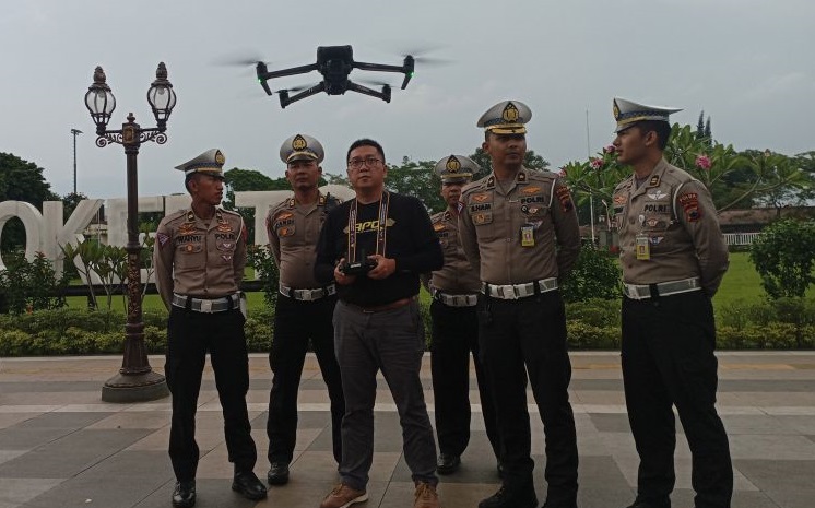 Polda Jateng Uji Coba Tilang Elektronik ETLE Berbasis Drone, Dilakukan Serentak di 35 Polres