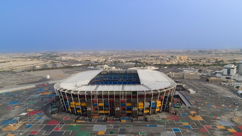 Piala Dunia 2022 Qatar: Uniknya Stadion 974 di Doha, Dibangun Dengan Tumpukan Kontainer