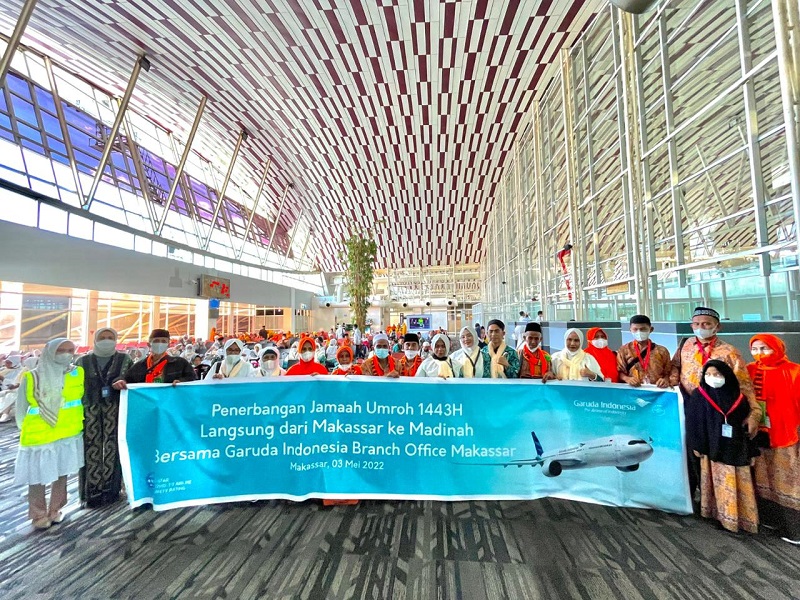 Garuda Indonesia Buka Layanan Penerbangan Umrah Dari Makassar
