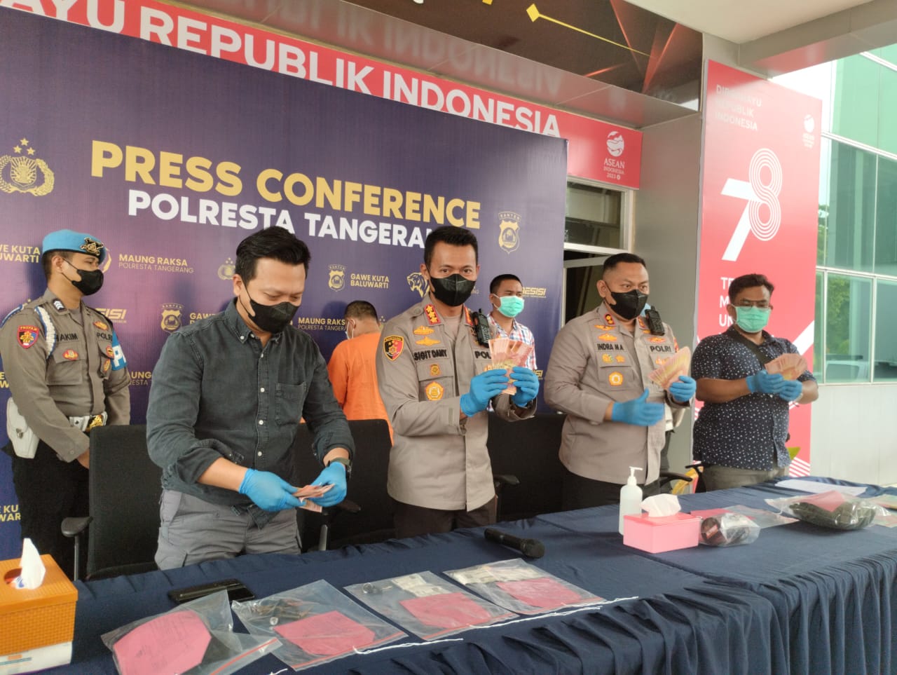 Dua Pengedar Uang Palsu Diringkus Polresta Tangerang 