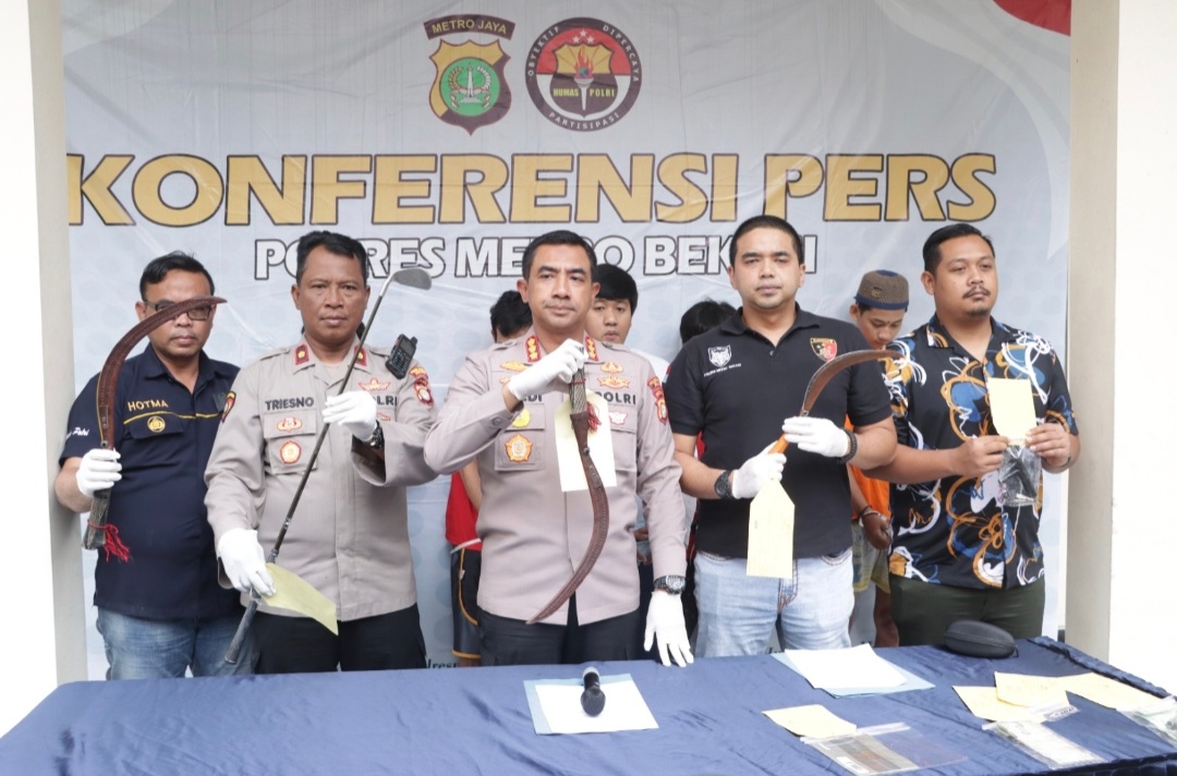 6 Pelaku Spesialis Pencurian dan Begal di Kabupaten Bekasi Ditangkap, 1 Orang Ditembak Timah Panas