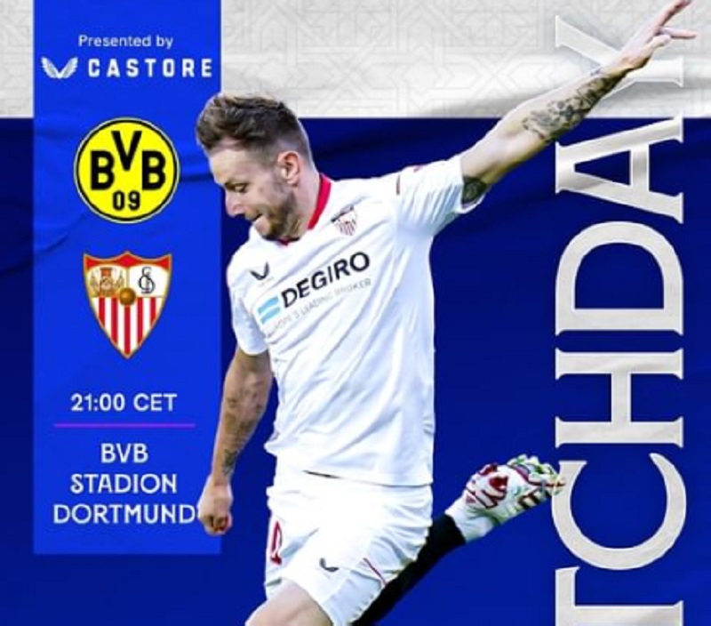 Link Live Streaming Liga Champions 2022/2023: Borussia Dortmund vs Sevilla