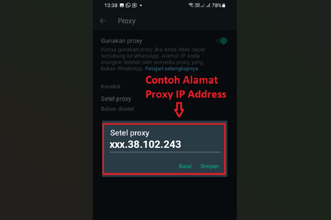 Ini Alamat Proxy WhatsApp 6 Kota di Indonesia, Sekaligus Cara Mengisinya