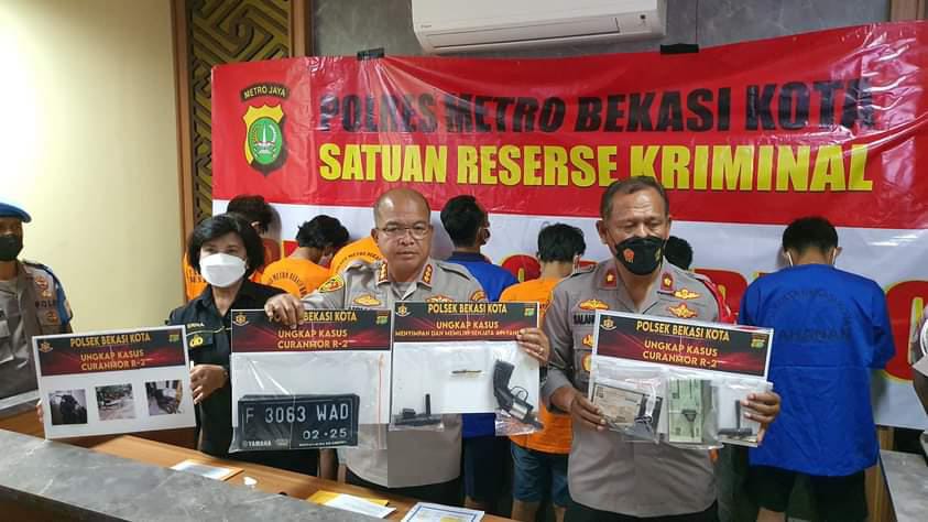 Enam Pencuri Sepeda Motor di Bekasi Diamankan Polisi, Punya Tugas Masing-masing
