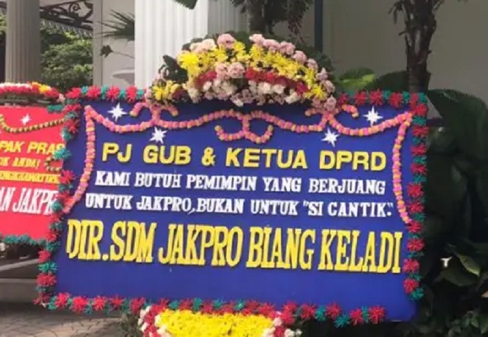 PT Jakpro Investigasi 'Si Cantik' yang Dimaksud Dalam Karangan Bunga di Balaikota DKI Jakarta