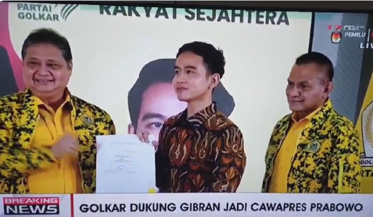 Breaking News: Gibran Hadiri Rapimnas Partai Golkar dan Terima SK Hasil Rapimnas Soal Cawapres Prabowo