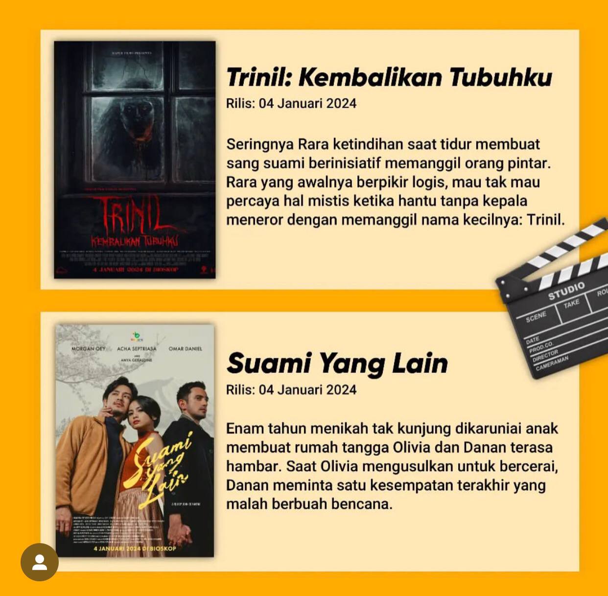 8 Film Indonesia yang Tayang di Layar Kaca Bioskop pada Januari 2024, Didominasi Film Horor!