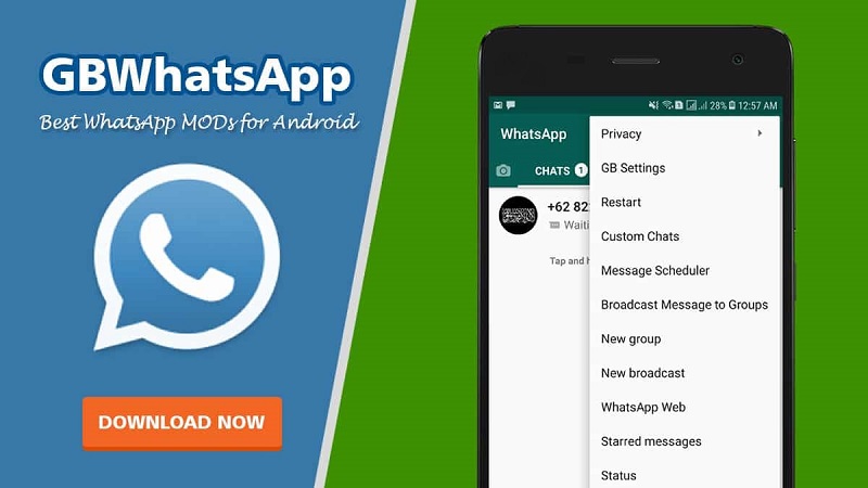 Download GB WhatsApp Pro Apk v17.20 Terbaru 2023, Hanya 56.55 MB Diklaim Paling Stabil dan Aman