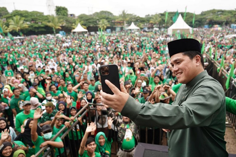 Survei Indikator: Elektabilitas Erick Thohir Jadi Cawapres Melesat, Ridwan Kamil Malah Terjun Bebas