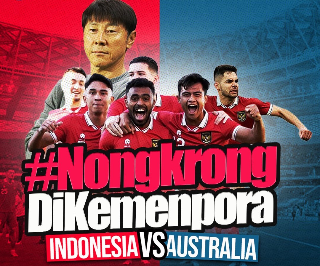 Nobar Timnas Indonesia Lawan Australia di Lapangan Graha Kemenpora, Terbuka untuk Seluruh Masyarakat