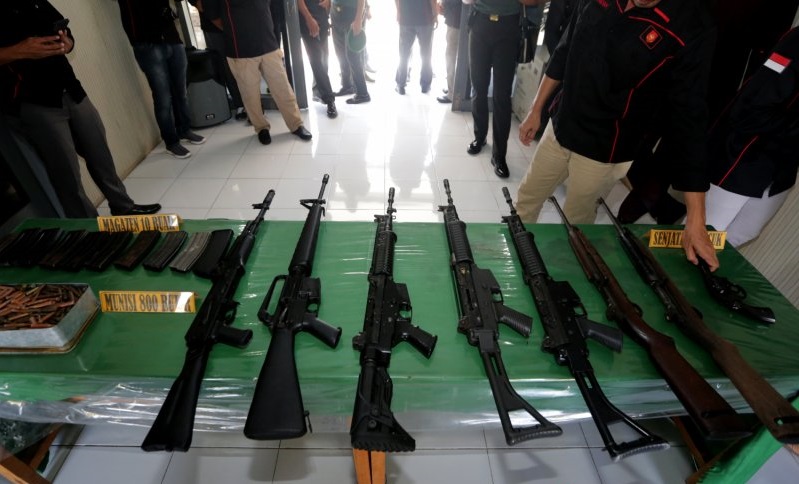 13 Senjata Api Berikut Ratusan Amunisi Disita dari KKB Papua 