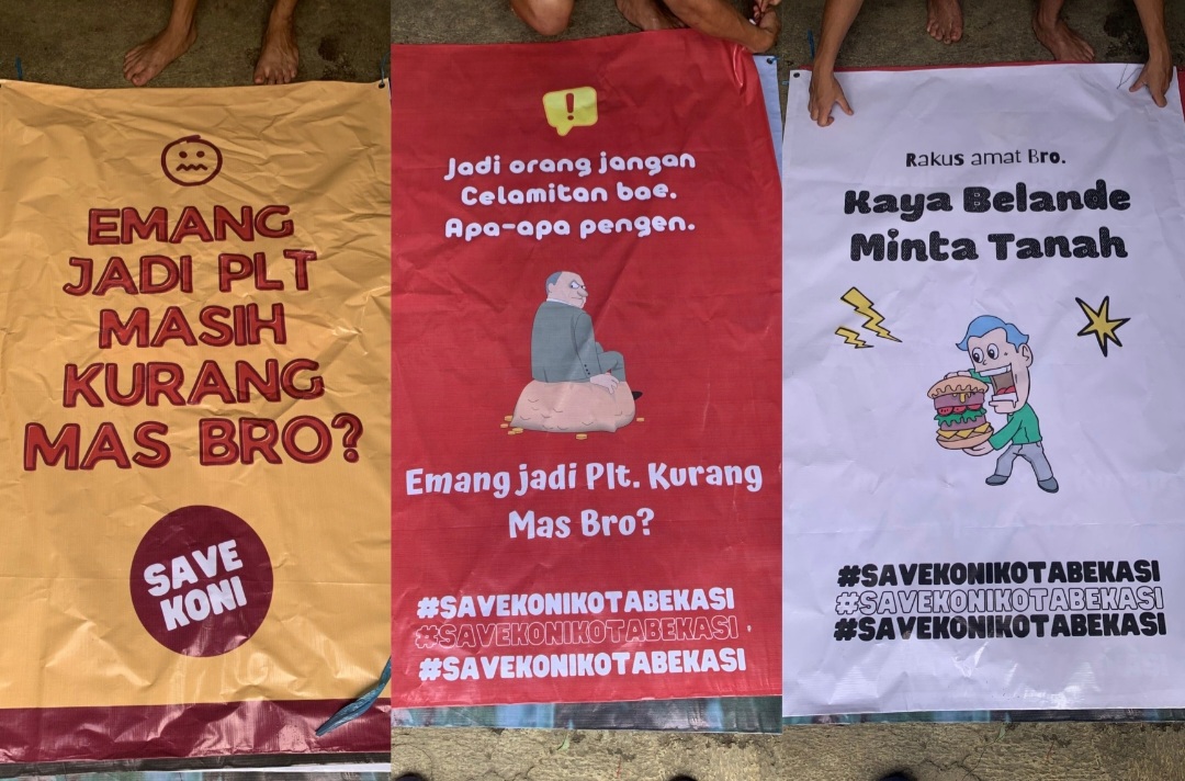 Satpol PP Kota Bekasi Tertibkan Spanduk Penolakan Tri Adhianto Jadi Ketua KONI