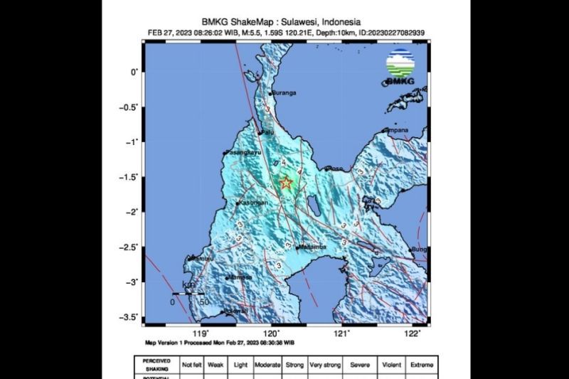 36 Gempa Susulan di Sulawesi Tengah Tercatat BMKG, Ini Wilayah yang Paling Merasakan Gempa