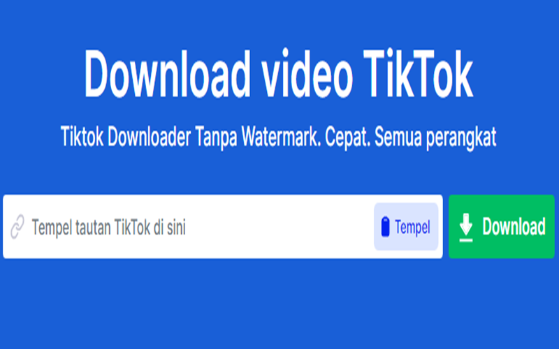 Cara Download Vidio TikTok Tanpa Watermark, Mudah Banget!