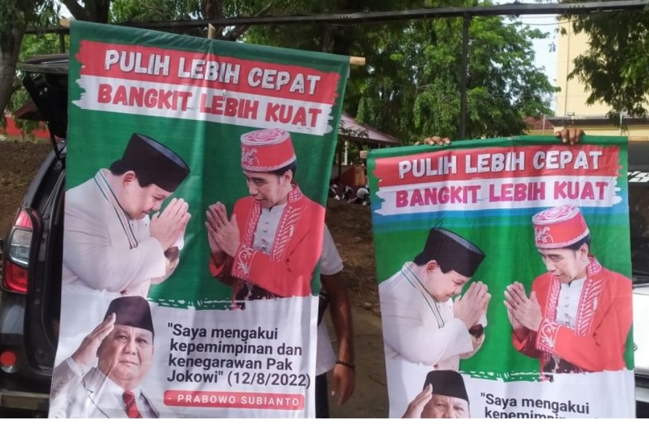 Tersebar Spanduk Prabowo Akui Jokowi Negarawan, Gerindra Geram Mengadu ke Polda