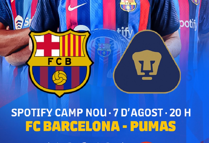 Link Live Streaming Joan Gamper Trophy 2022: Barcelona vs Pumas UNAM