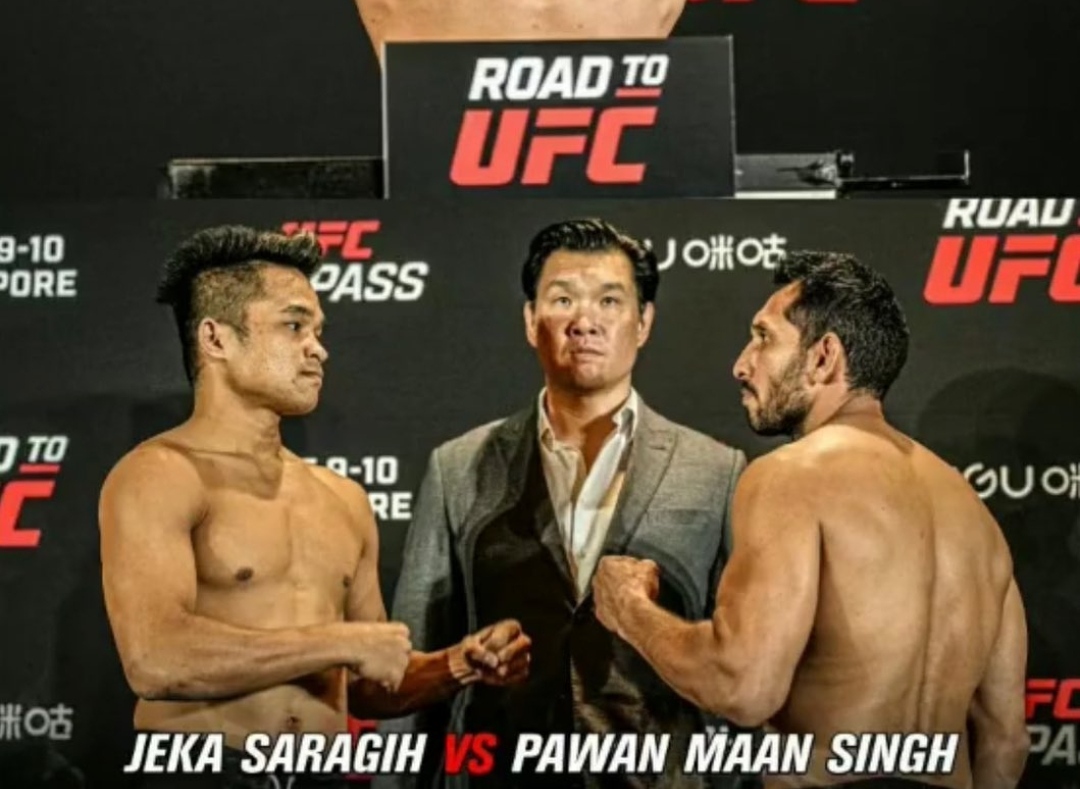 Petarung Indonesia Jeka Saragih Tampil Apik, Kalahkan Pawan Maan Singh dalam Road to UFC 