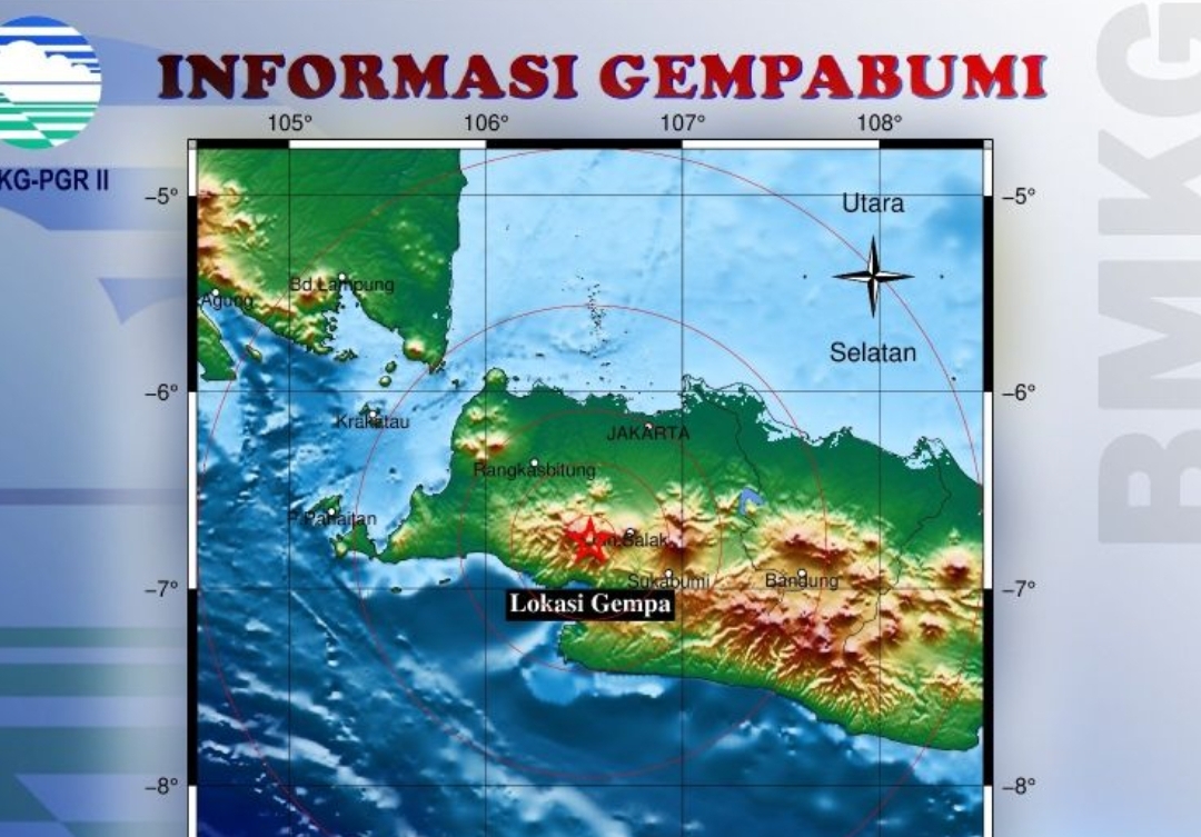 Gempa Tektonik 4,6 Magnitudo Guncang Sukabumi Pada Kamis Pagi, BPBD Belum Temukan Dampak Kerusakan